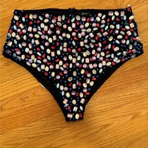 Nasty Gal Black Gem-Embellished Shorts